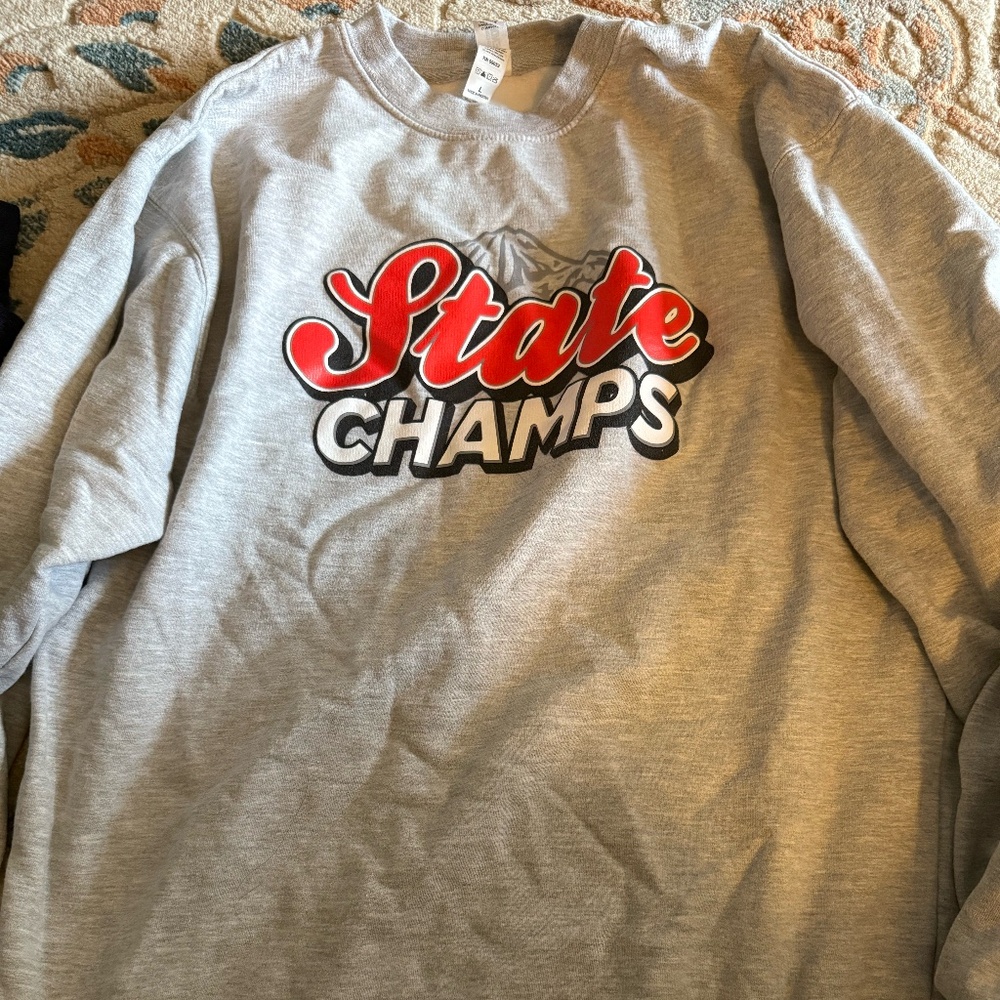 State Champs x Coors Light Crewneck Sweatshirt -- NEVER WORN